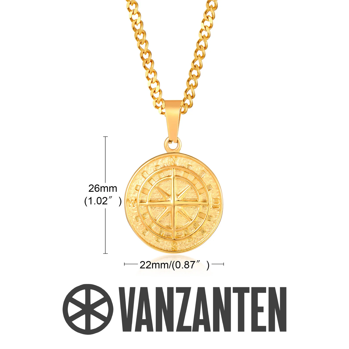 Compass Pendant Necklace