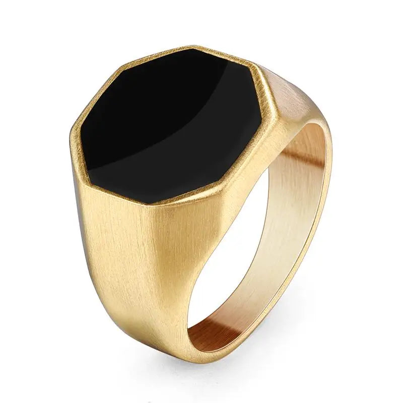 Octagon Signet Ring