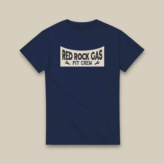 Red Rock Mountains Gas Pit Crew Tee