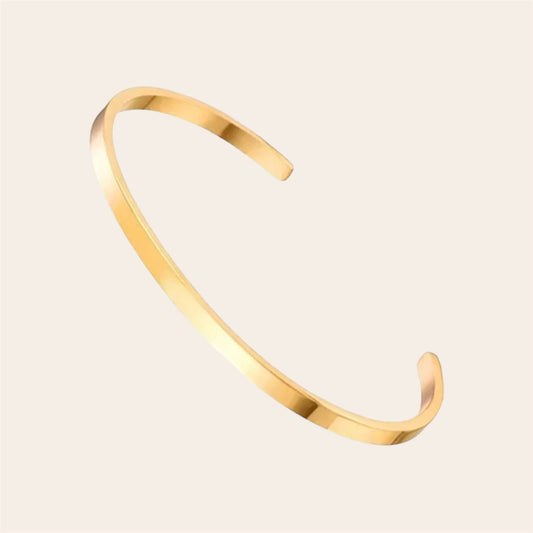 Flat Stainless Steel Bangle