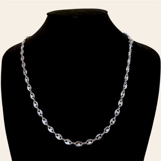 Coffee Bean Chain Necklace
