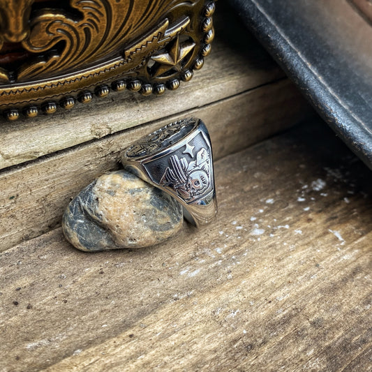 Cowboy Skull Ring