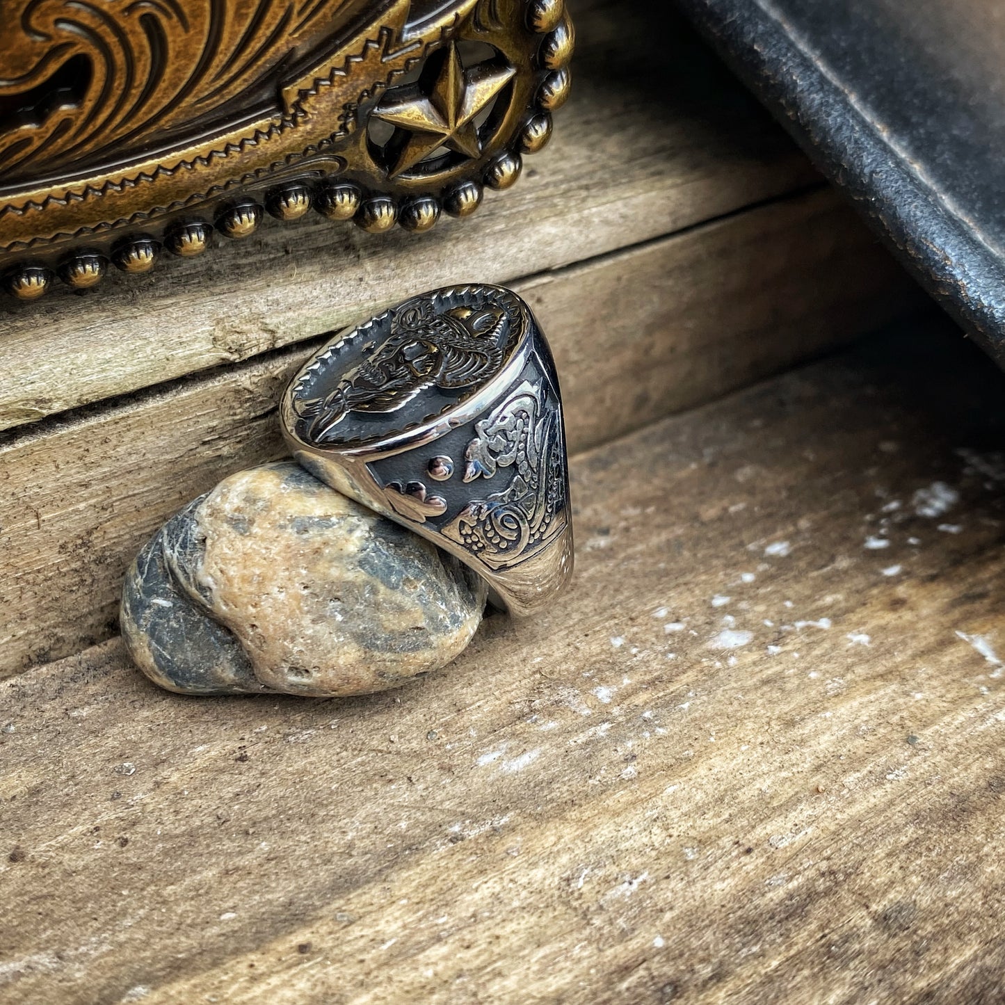Cowboy Skull Ring