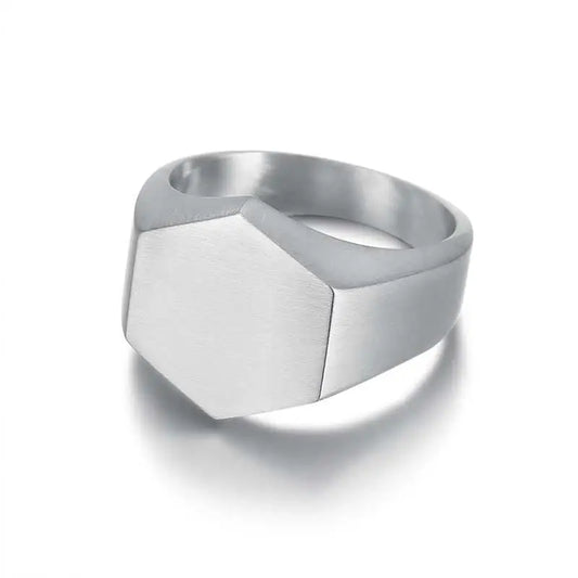 Hexagon Signet Ring