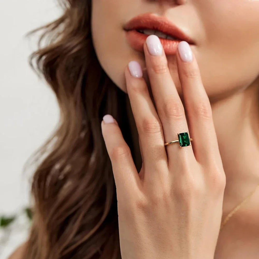 Manila Emerald Cut Ring