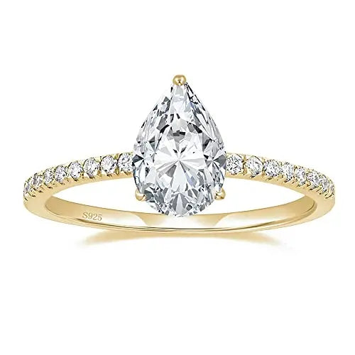 Bordeaux Teardrop Ring