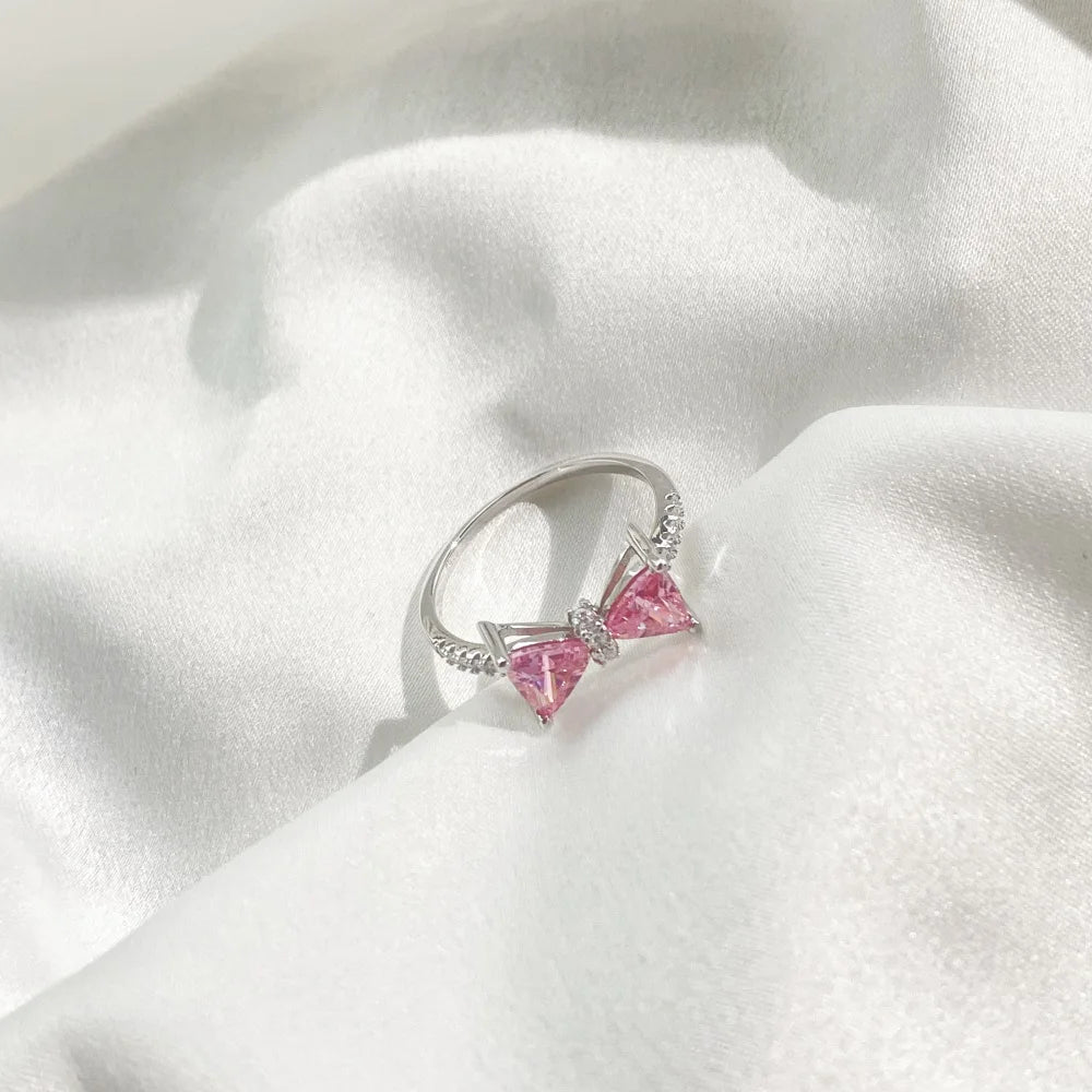 Pink Bow Ring